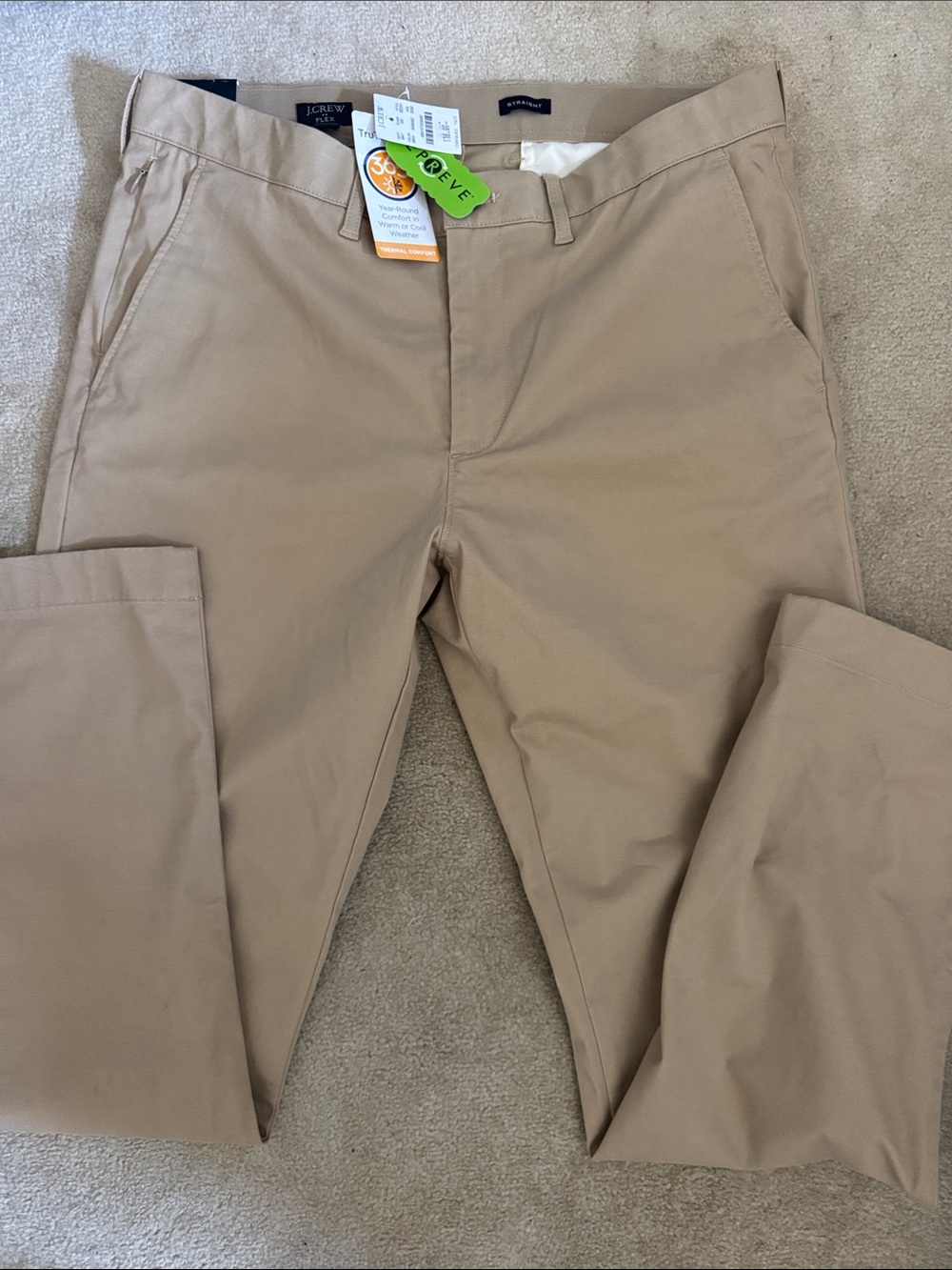 J. Crew Men’s Straight Fit Chinos in Tan
